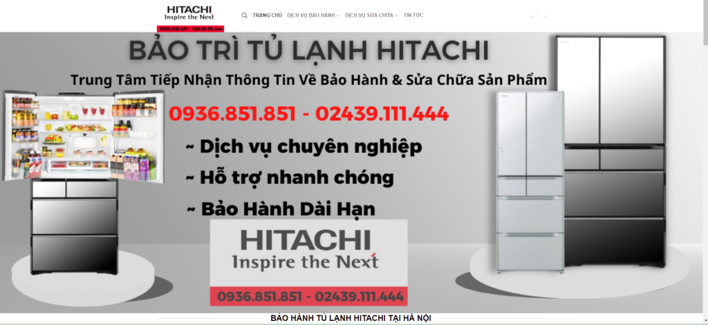 Các Địa Chỉ Bảo Hành Tủ Lạnh Hitachi Tại Hà Nội