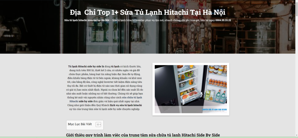Quy trình của trung tâm bảo hành tủ lạnh Hitachi Tại Hà Nội